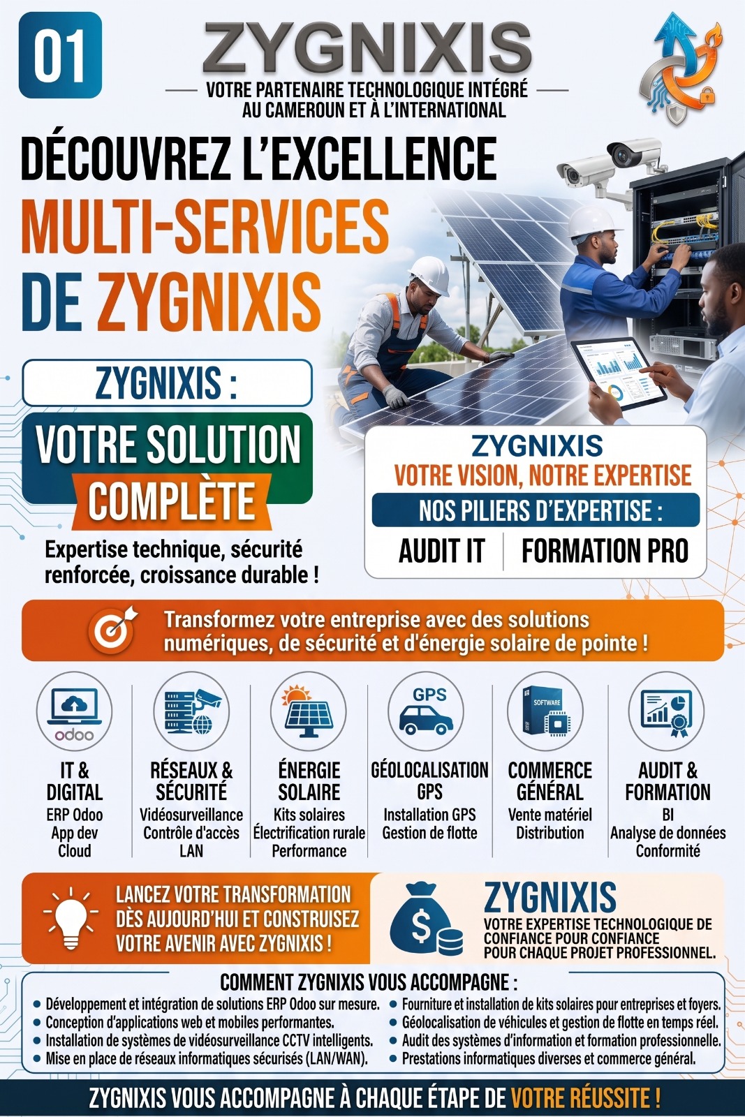 Aperçu de nos solutions technologiques
